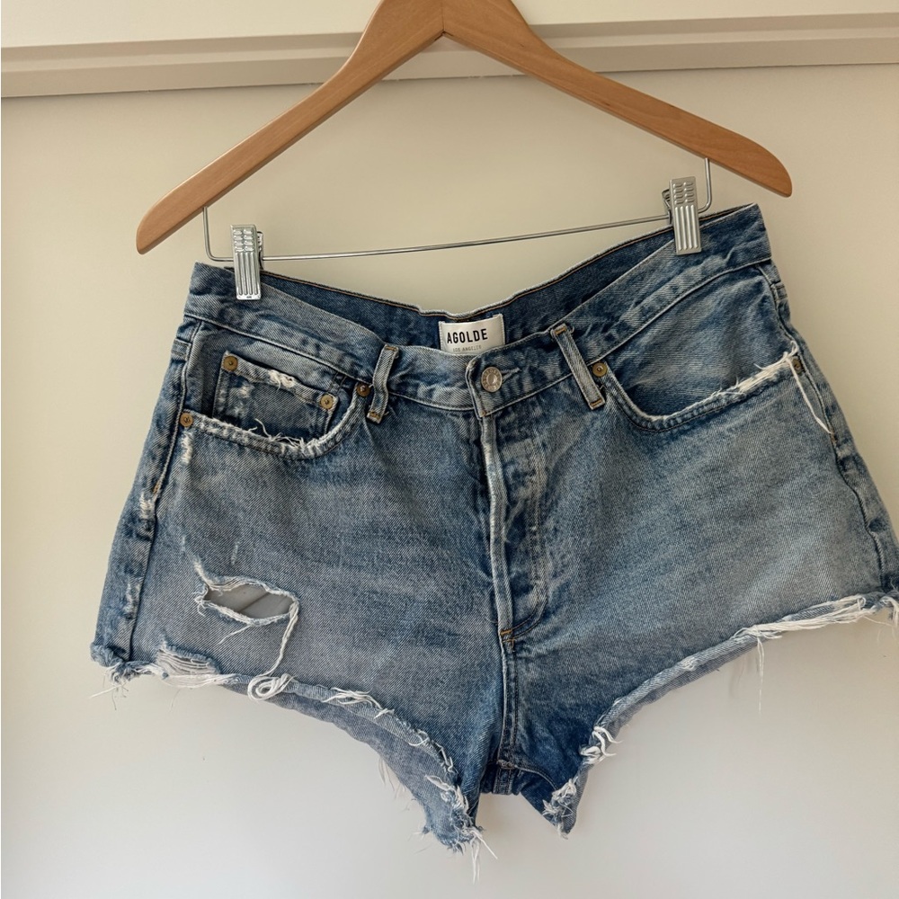 Agolde Cut Off Jean Shorts Size 30